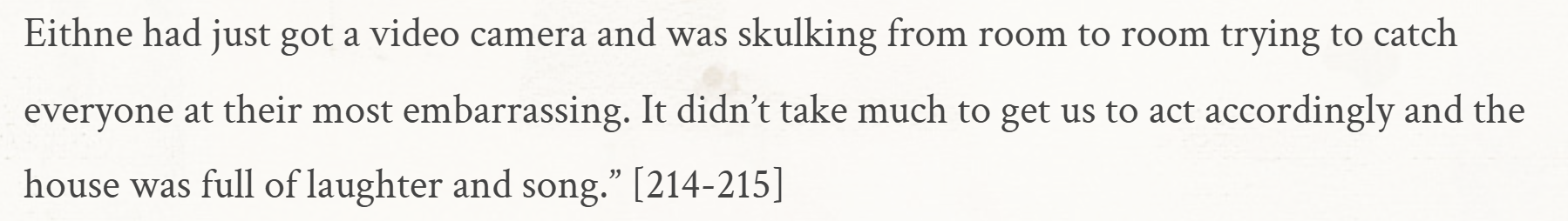 Moya says this about Enya, Christmas 1990 http://enya.sk/2012/06/quotes-about-enya-by-moya-brennan/