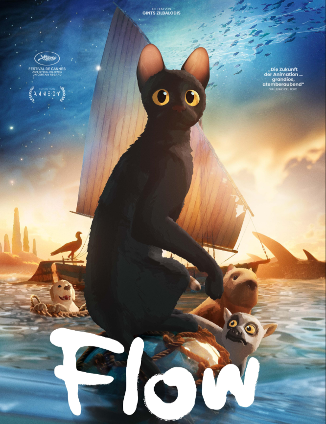 It had no dialogue, some ambient music far more sparse than Enya, starring a cat and involving a sailboat. 🐈‍⬛⛵🪄 Flow (2024) 