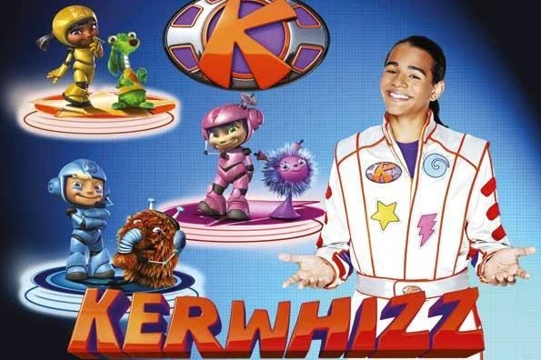 Kerwhizz late 2000s/early 10s CBeebies show. Ninki and Pip, Kit and Kaboodle, Twist and SproutKerwhizzitor played by Jacob Scipio 