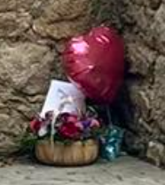 Some gift by Enya's castle as shown in a Facebook post 2 days ago