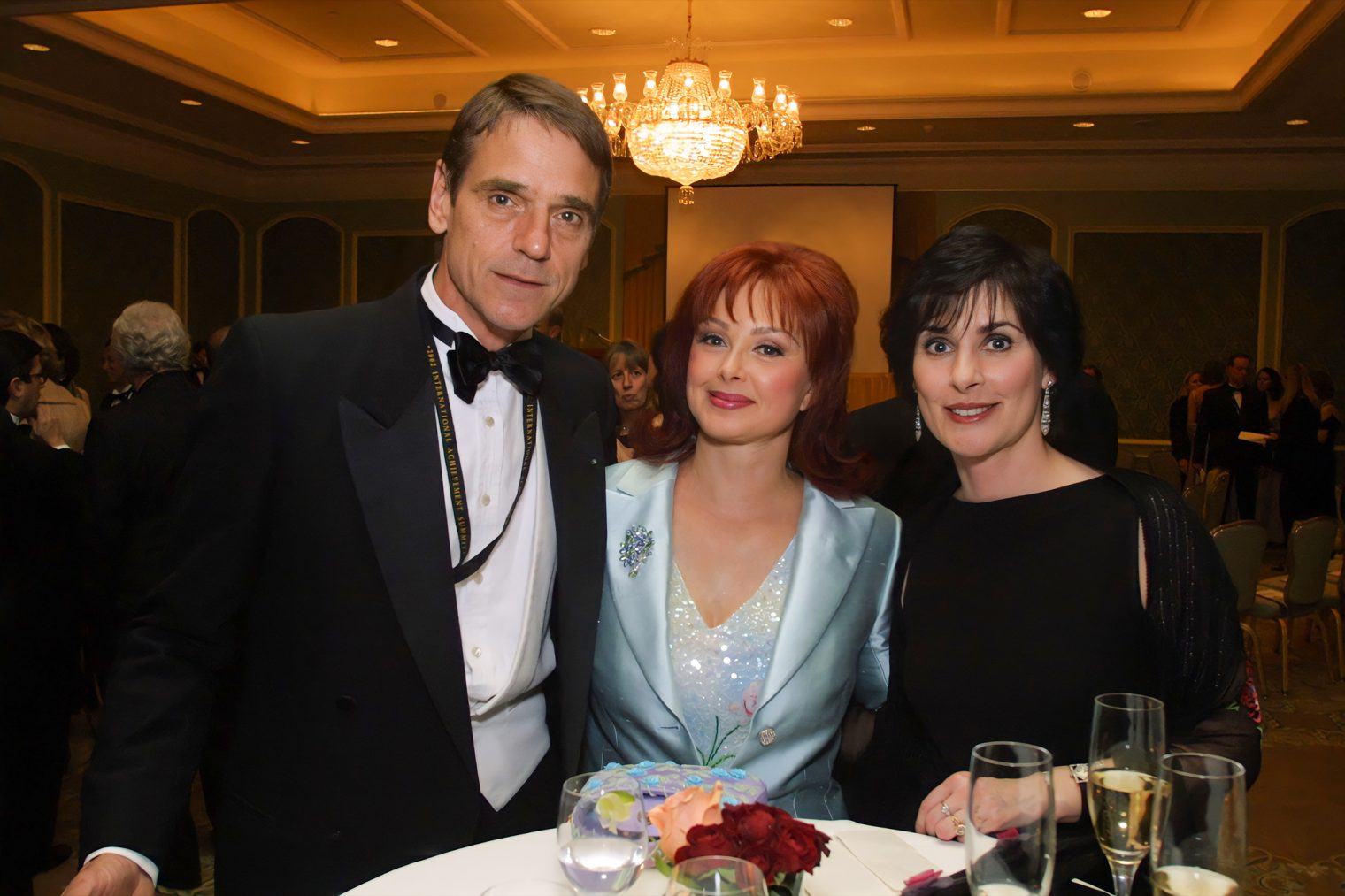 Jeremy Irons, Naomi Judd (RIP): and Enya, June 2002