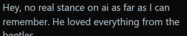Dan (son-in-law who works with the trio) said this