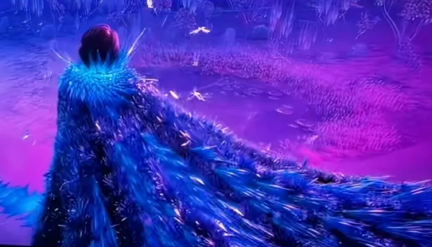 ♡ from first look trailer of Frozen III at D23 Expo, we don't see her face but her cape looks epic