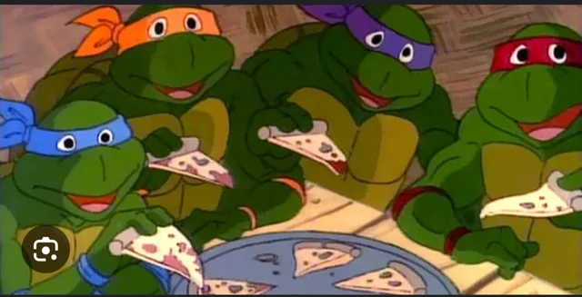 Animated Warrior Reptiles That Ate Pizza (TNMT)