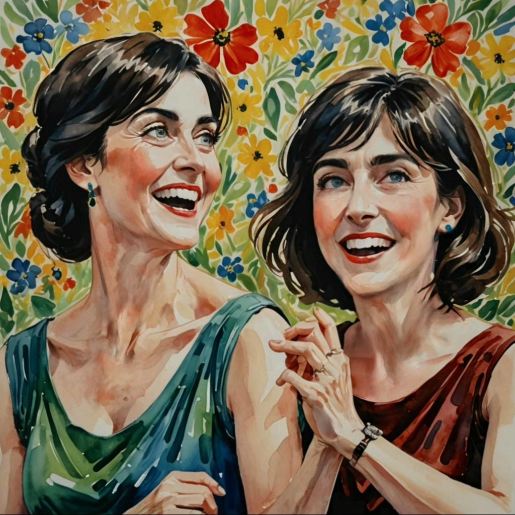 Olive and Enya, 2024 illustrated concept ♡