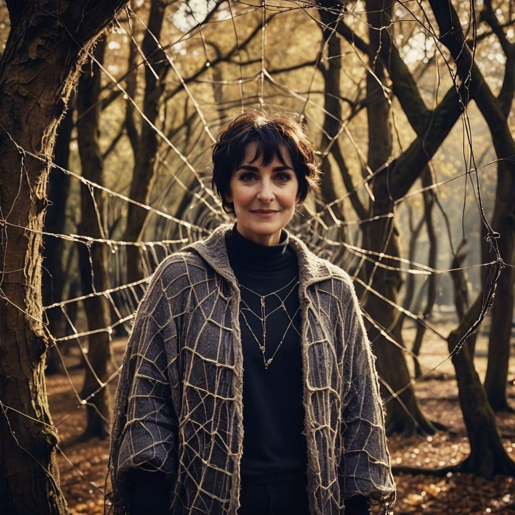 Enya spider web outdoor decoration and outfit nice AI