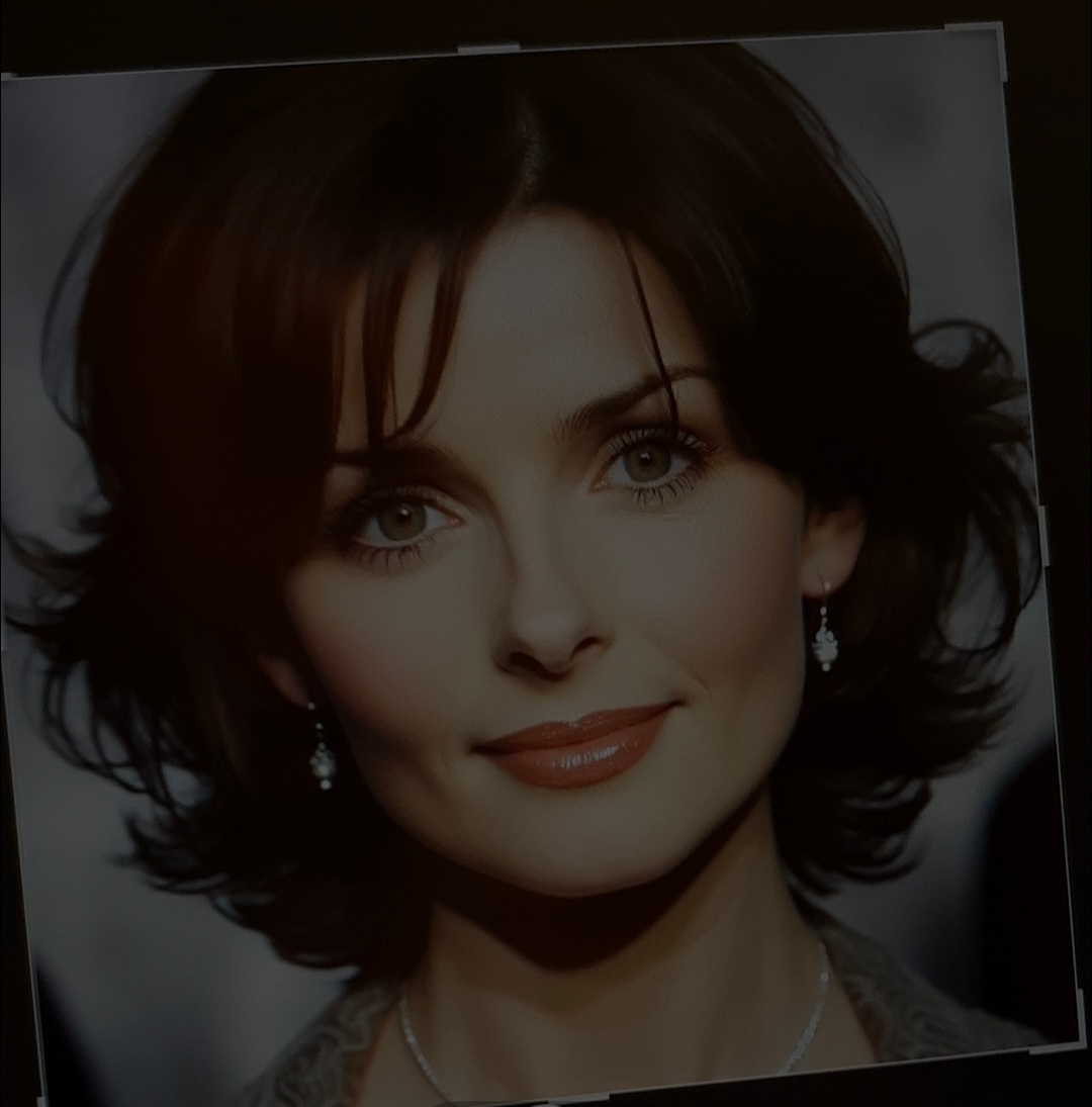 AI image meant to be Enya 2000s but kind of looks like someone else too