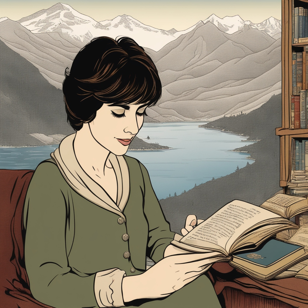 Enya reading books b