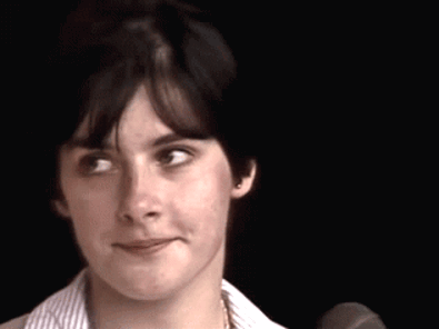 Enya (Eithne) ♡ outdoor performance in 1981 (she was wearing dungarees/overalls:) 