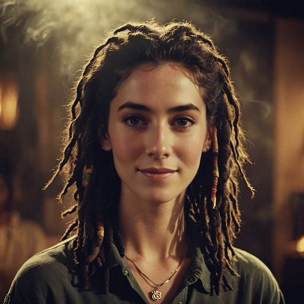 Enya dreadlock Rasta style smile v2