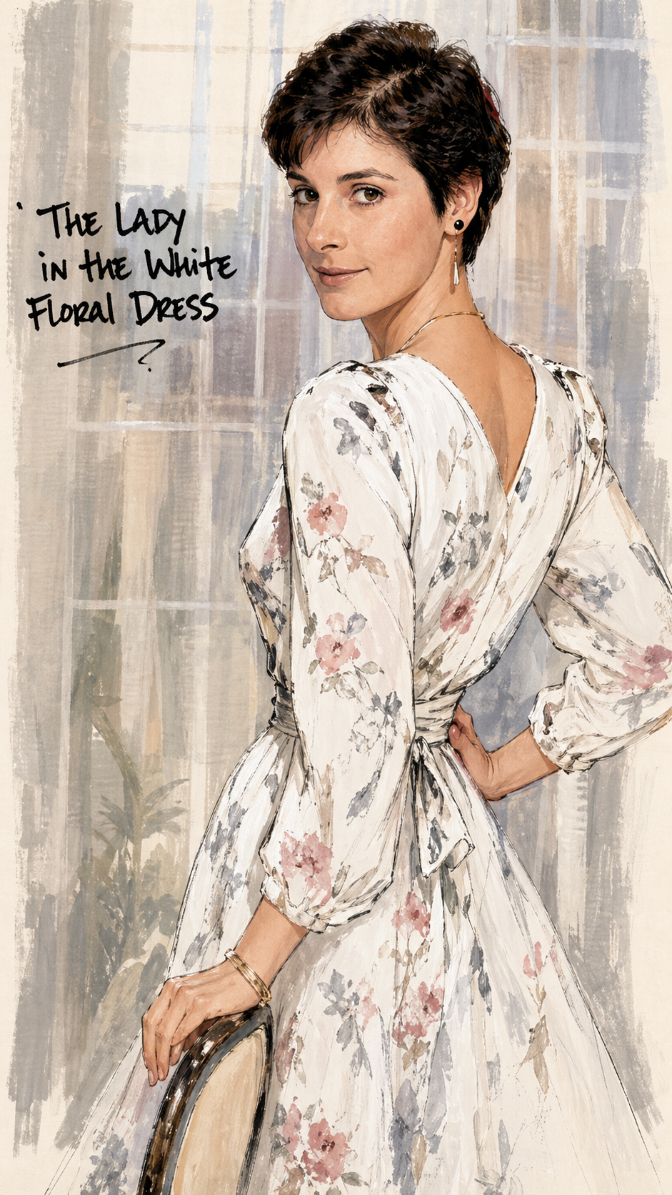 Enya 1985 as 'The Lady in the White Floral Dress'