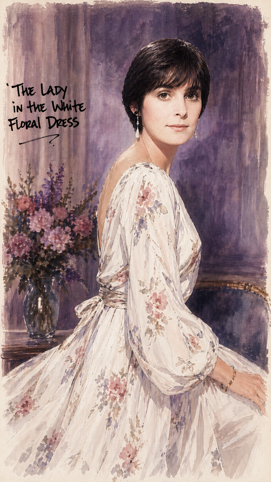 Enya c. 1984 as 'The Lady in the White Floral Dress'