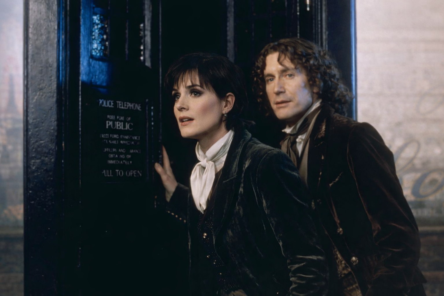 I love that look for 90s her; the Doctor was played by Paul McGann