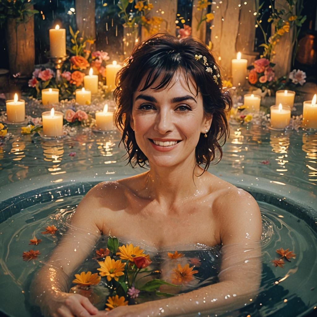 Enya random idea bubble bath/pool with flowers, candles.png