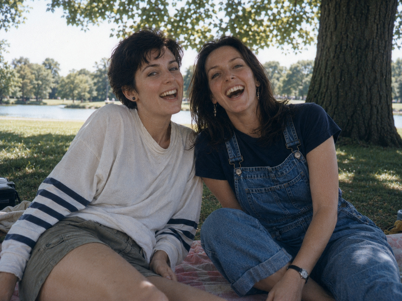 Enya and Olive laughing 80s ♡