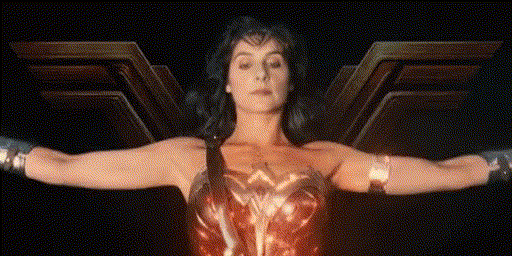 Enya as Wonder Woman someone's AI generation.gif