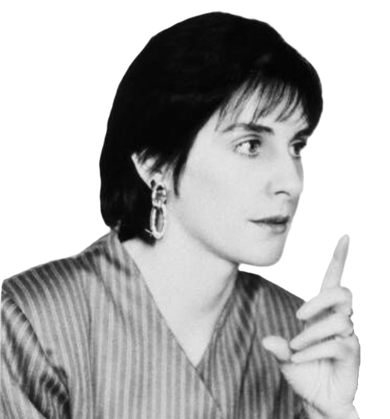 Enya has a point (c.1989 picture)