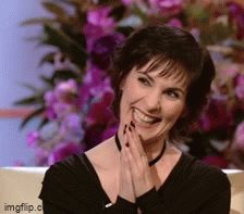Enya laughs Alan Titchmarsh show 2009 .gif