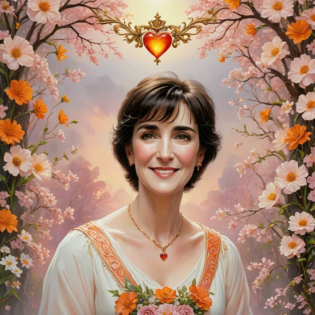 Enya nice orange heart flowery generated image.jpg