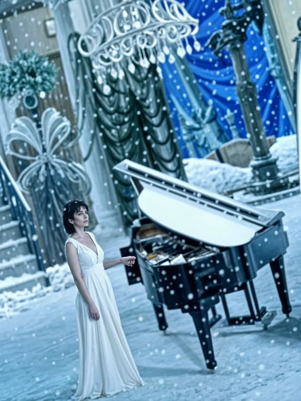 Enya, based on a snow scene in Only Time music video ♡