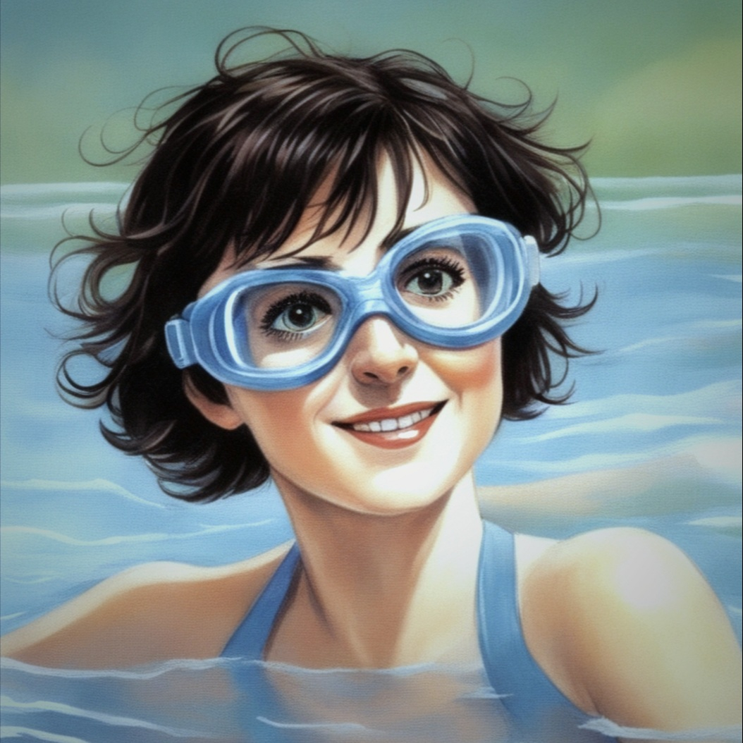 Enya swimming 1989 1.jpg