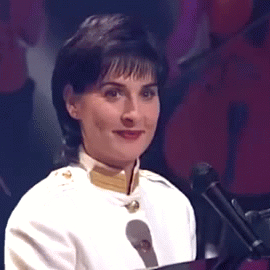Enya 1996 blowing a kiss Icon edit ♡