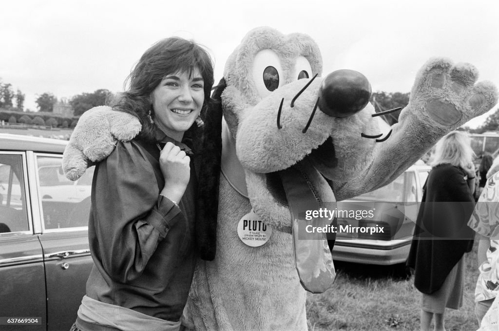 1985 Disney day: Ghislaine and Pluto