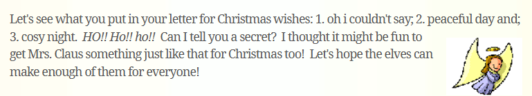 That's cheeky Santa..!