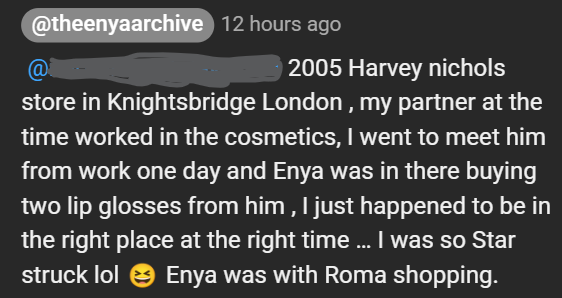 Lucky him meeting Enya and Roma twice! 🤩