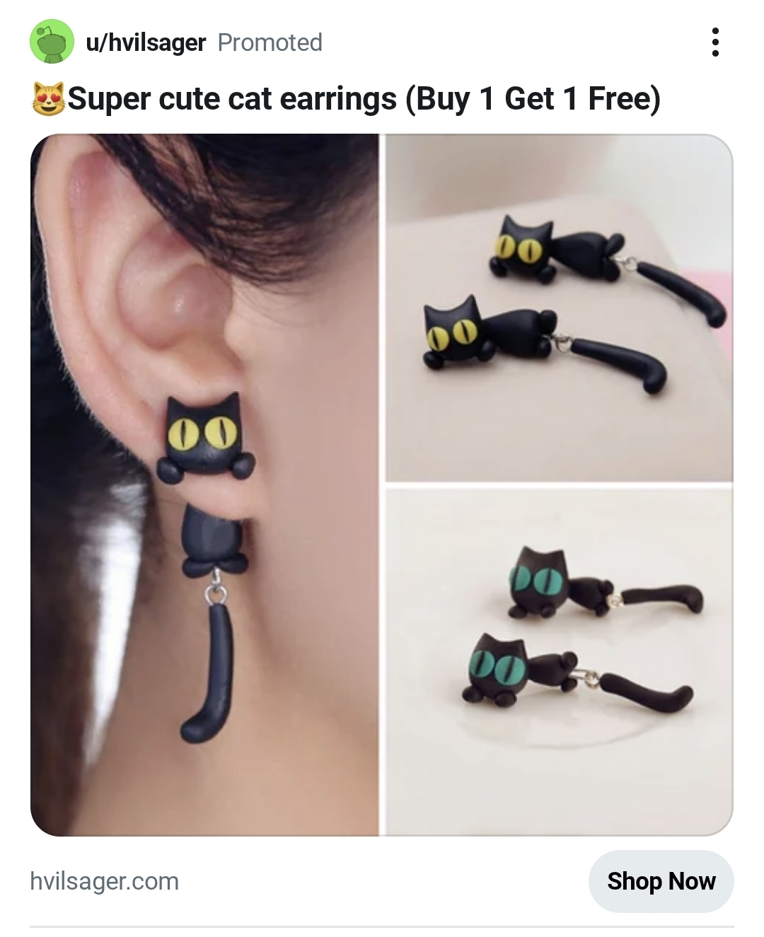 Cat earrings 