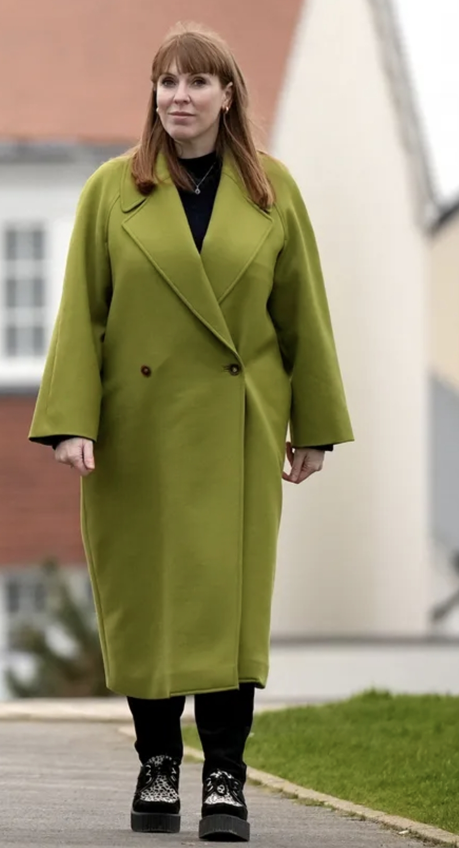 Angela Rayner in February intriguing coat