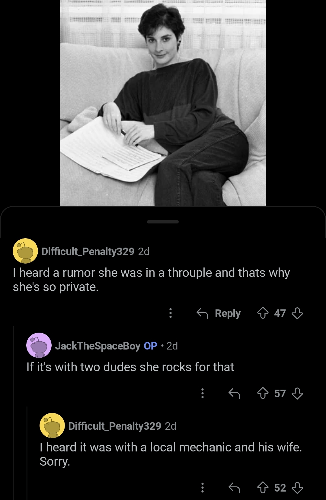 People are clueless haha, including the OP (posted about her 'sad' life despite Orinoco Flow being about travelling with a lover..?