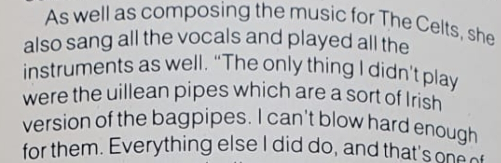 As mentioned in Q, 1987 (I have the magazine 😁)