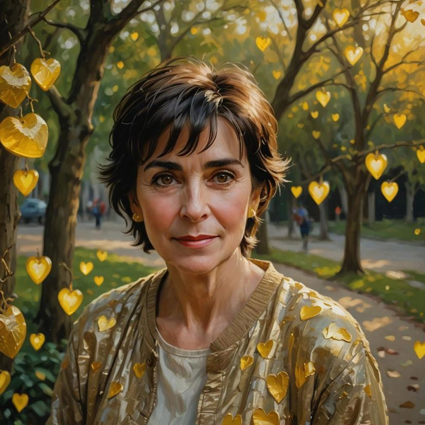 Enya and yellow hearts 'hello yellow' World Mental Health Day 2024 idea v1