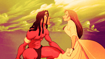disney hug GIF