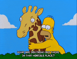 homer simpson hug GIF