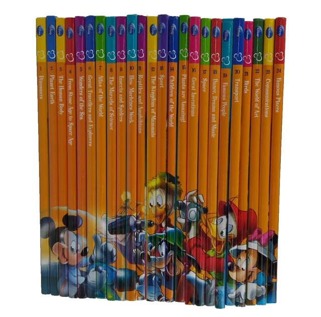 DISNEY WONDERFUL WORLD Of Knowledge Books Full Set Of 24 £20.00 - PicClick  UK