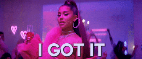 i got it 7 rings GIF by Ariana Grande
